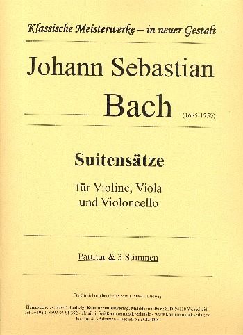 Suitensätze für Violine, Viola und Violoncello Partitur und Stimmen Suitensätze für Violine, Viola und Violoncello Partitur und Stimmen