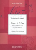 Konzert G-Dur für 2 Flöten und Kammerorchester für 2 Flöten und Klavier Konzert G-Dur für 2 Flöten und Kammerorchester für 2 Flöten und Klavier