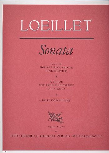 Sonate C-Dur für Altblockflöte und Klavier Sonate C-Dur für Altblockflöte und Klavier