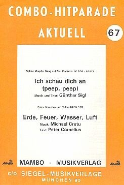 Ich schau dich an und Erde Feuer Wasser Luft: für Combo Ich schau dich an und Erde Feuer Wasser Luft: für Combo