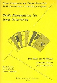 Cover Große Komponisten für junge Gitarristen für 1-4 Gitarren Spielpartitur
