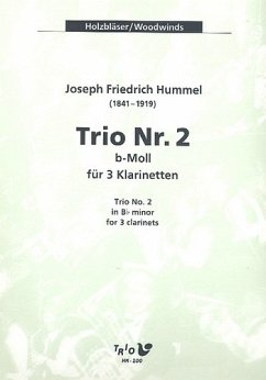 Cover Trio b-Moll Nr.2 für 3 Klarinetten Partitur und Stimmen