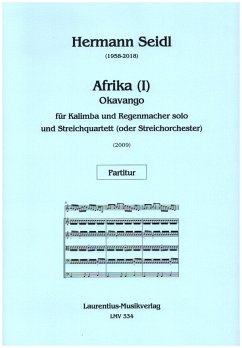 Cover Afrika (I) - Okavango für Kalimba, Regenmacher und Streichquartett (Streichorchester) Partitur