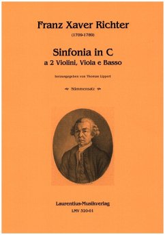 Cover Sinfonia in C für 10 Violinen, 3 Violas, 3 Violoncellos und 2 Kontrabasse Stimmensatz (5-5-3-3-2)