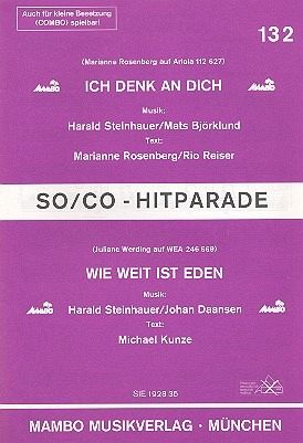 Ich denk an dich und Wie weit ist Eden: für Salonorchester Ich denk an dich und Wie weit ist Eden: für Salonorchester
