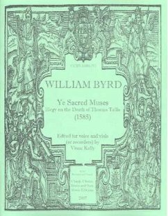Cover Ye sacred Muses for 5 voices, viols or recorders score and parts