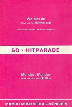 Cover Wo bist du und Monday Monday: für Salonorchester