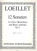 12 Sonaten op.3 Band 4 (Nr.10-12) für Flöte und Bc 12 Sonaten op.3 Band 4 (Nr.10-12) für Flöte und Bc