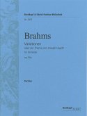 Variationen über ein Thema von Joseph Haydn op.56a für Orchester, Partitur