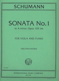 Sonate a-Moll op.105 bis für Viola und Klavier Cover Sonate a-Moll op.105 bis für Viola und Klavier