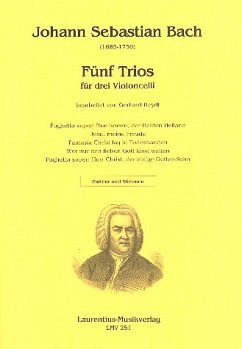Cover 5 Trios für 3 Violoncelli Partitur und Stimmen