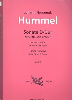 Cover Sonate D-Dur op.50 für Flöte und Klavier