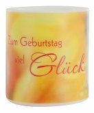 Lampionkerze "Zum Geburtstag viel Glück"