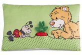 Nici 49449 Kissen Bär Mielo mit 2-D Radieschen 43x25cm GREEN Nici 49449 Kissen Bär Mielo mit 2-D Radieschen 43x25cm GREEN