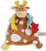 Nici 48892 Schmusetuch Kuh 25x25cm mit Beißring und