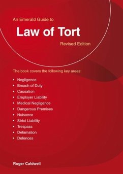 Cover An Emerald Guide to The Law of Tort