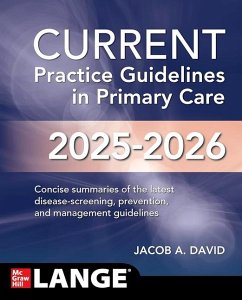 Cover Current Practice Guidelines in Primary Care 2025-2026