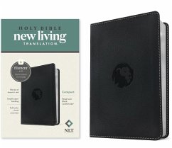 Cover NLT Compact Bible, Filament Enabled (Leatherlike, Regal Lion Black, Red Letter)