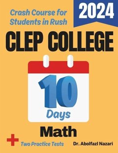 Cover CLEP College Math Test Prep in 10 Days