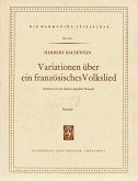 Herbert Bausewein Variationen über ein französisches Volkslied Akkordeon-Orchester Partitur