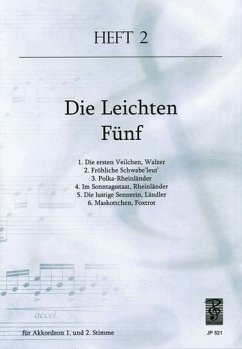 Cover Die leichten Fünf Band 2 für Akkordeon