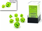 VortexŽ Mini-Polyhedral Bright Green/black 7-Die Set