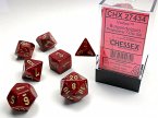 VortexŽ Polyhedral Burgundy/gold 7-Die Set