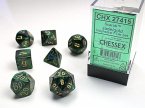 ScarabŽ Polyhedral Jade/gold 7-Die Set