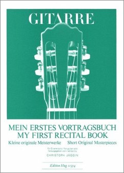 Cover Mein erstes Vortragsbuch Kleine originale Meisterwerke für Gitarre