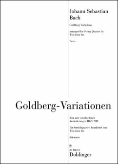 Cover Goldbergvariationen BWV988 für Streichquartett Stimmen