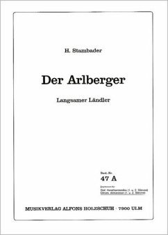 Cover DER ARLBERGER LANGSAMER LAENDLER FUER AKKORDEON (MIT 2. STIMME)