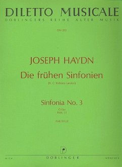 Cover Sinfonie G-Dur Nr.3 Hob.I:3 für Orchester Partitur