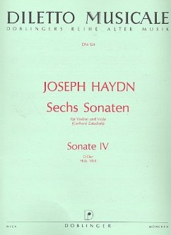 Cover Sonate D-Dur Hob.VI:4 für Violine und Viola Stimmen