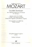 Laudate Dominum aus 'Vesperae solennes de confessore' KV339 für Soli, gem Chor und Orchester Partitur