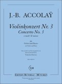 Konzert e-Moll Nr.3 für Violine und Klavier