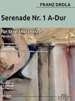 Cover Serenade A-Dur Nr.1 für Streichorchester Partitur