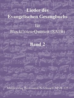 Cover Lieder des Evangelischen Gesangbuchs Band 2 für 4 Blockflöten (SATB) Partitur und Stimmen