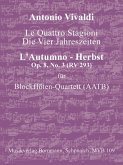 Konzert op.8,3 RV293 aus Die vier Jahreszeiten für 4 Blockflöten (AATB) Partitur und Stimmen Konzert op.8,3 RV293 aus Die vier Jahreszeiten für 4 Blockflöten (AATB) Partitur und Stimmen