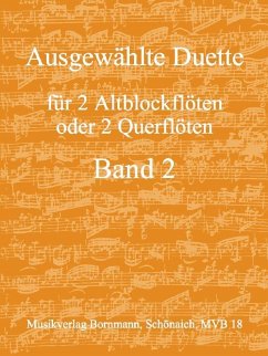 Cover Ausgewählte Duette Band 2 für 2 Altblockflöten (Flöten)