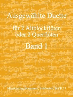 Cover Ausgewählte Duette Band 1 für 2 Altblockflöten (Flöten)