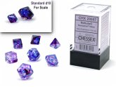 NebulaŽ Mini-Polyhedral Nocturnal/blue Luminary7-Die Set