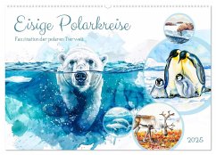 Eisige Polarkreise - Faszination der polaren Tierwelt (Wandkalender 2025 DIN A2 quer), CALVENDO Monatskalender