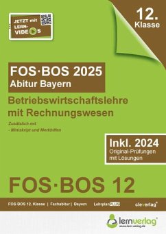 Cover Abiturprüfung FOS/BOS Bayern 2025 Betriebswirtschaftslehre mit Rechnungswesen 12. Klasse