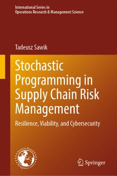 Stochastic Programming in Supply Chain Risk Management (eBook, PDF) - Sawik, Tadeusz