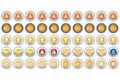 Cover N4 Infinity Tokens Starter Set (50) w. Orders Orange NEW!