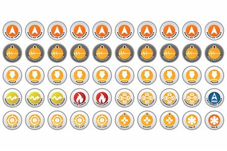 N4 Infinity Tokens Starter Set (50) w. Orders Orange NEW!