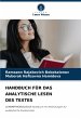 HANDBUCH FÜR DAS ANALYTISCHE LESEN DES... - Bild 1