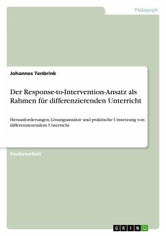 Der Response-to-Intervention-Ansatz als Rahmen für differenzierenden Unterricht - Tenbrink, Johannes