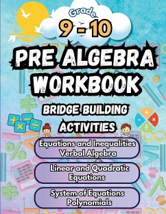 Summer Math Pre Algebra Workbook Grade 9-10 Bridge Building Activities - Bridge Building, Summer