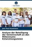 Analyse der Beteiligung der Gemeinschaft an den Millenniums-Entwicklungszielen